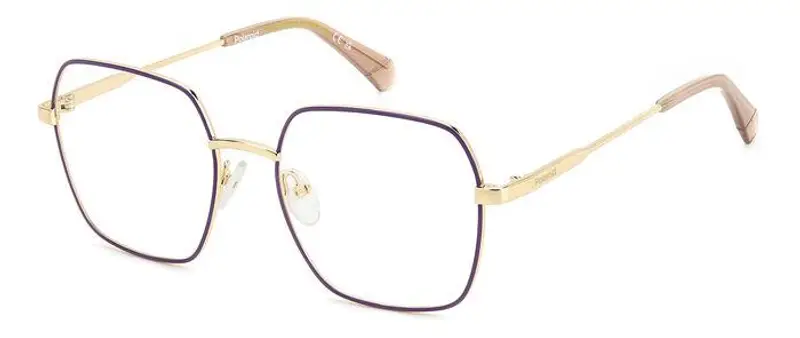 Polaroid Donna PLD D530 S9E Montature da vista Metallo Viola  Squadrata