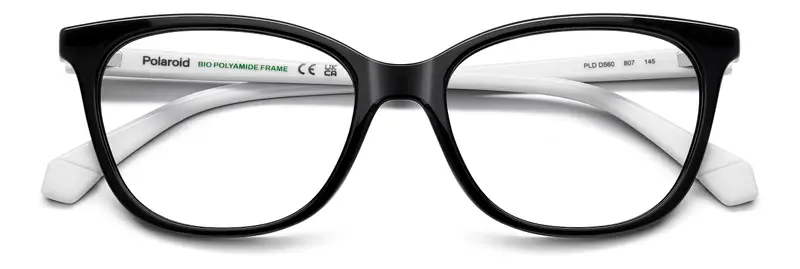 Polaroid Donna PLD D560 807 Montature da vista Eco-poliammide Nero Squadrata Normale miniatura 2