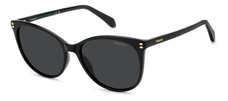 Donna Polaroid PLD 4200/S/X 807/M9 Occhiali da sole Acetato Nero Grigio Cat Eye Polarizzata