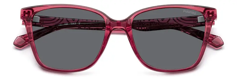 Polaroid Junior PLD 8062/S 8CQ/M9 Occhiali da sole Policarbonato Rosso Grigio Squadrata Polarizzata miniatura 2