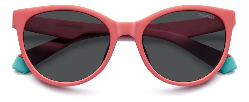 Polaroid Junior PLD 8065/S 1N5/M9 Occhiali da sole Grigio Cat Eye Polarizzata miniatura 2