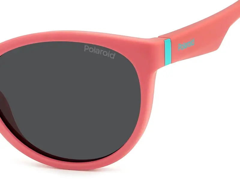 Polaroid Junior PLD 8065/S 1N5/M9 Occhiali da sole Grigio Cat Eye Polarizzata miniatura 3