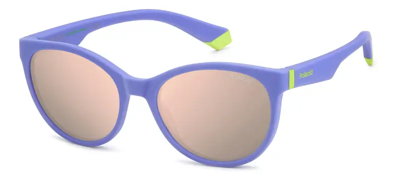 Polaroid Junior PLD 8065/S 789/JQ Occhiali da sole  Viola Rosa Cat Eye Polarizzata Multistrato