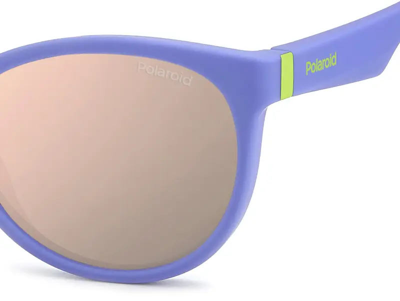 Polaroid Junior PLD 8065/S 789/JQ Occhiali da sole Viola Rosa Cat Eye Polarizzata Multistrato miniatura 3