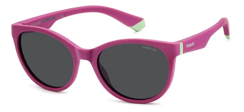 Polaroid Junior PLD 8065/S QHO/M9 Occhiali da sole  Viola Grigio Cat Eye Polarizzata