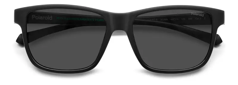 Polaroid Junior PLD 8067/S 003/M9 Occhiali da sole Policarbonato Nero Grigio Squadrata Polarizzata miniatura 2