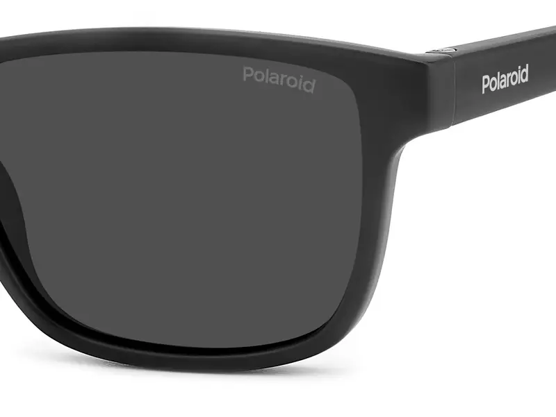 Polaroid Junior PLD 8067/S 003/M9 Occhiali da sole Policarbonato Nero Grigio Squadrata Polarizzata miniatura 3