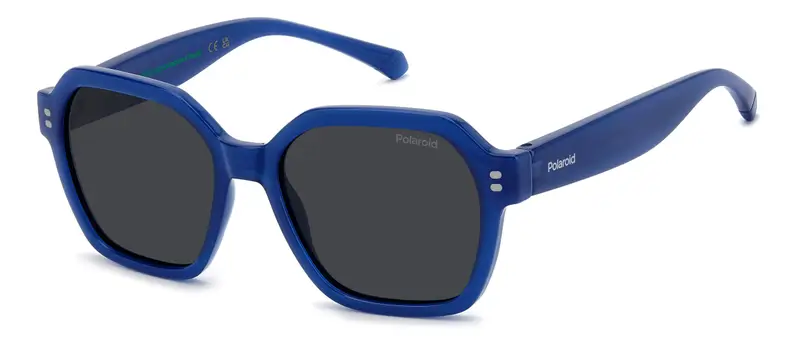 Junior PLD 8069/S PJP/M9 Occhiali da sole Policarbonato Blu Grigio Squadrata Polarizzata