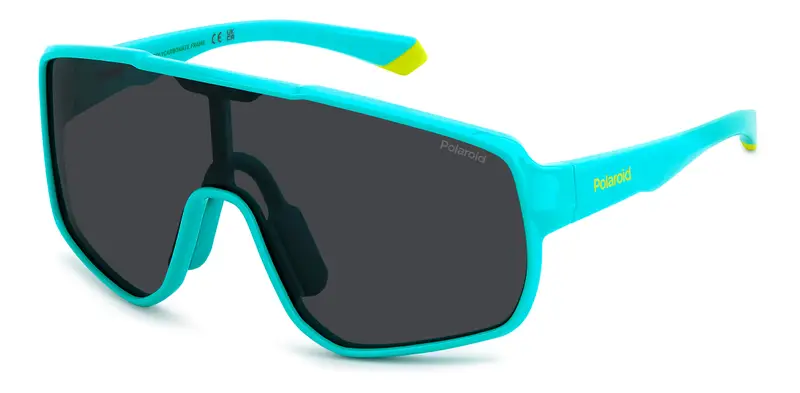 Junior PLD 8070/S TCF/M9 Occhiali da sole Policarbonato Azzurro Grigio Maschera Polarizzata