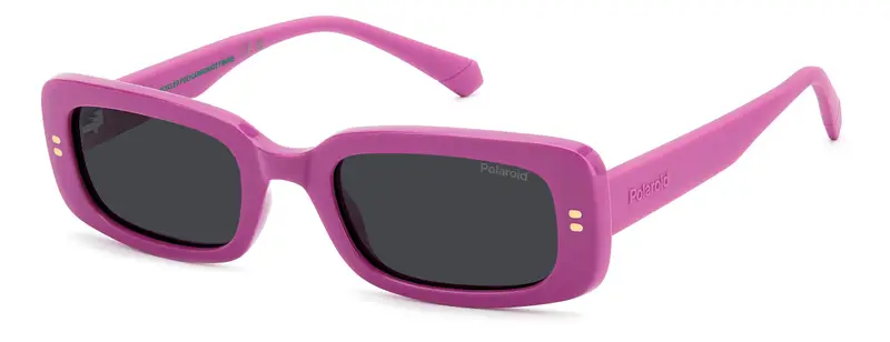 Junior PLD 8071/S MU1/M9 Occhiali da sole Policarbonato Fucsia Grigio Squadrata Polarizzata