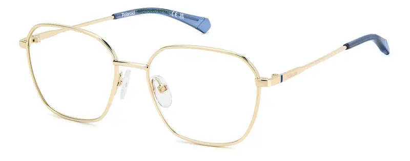 Polaroid Junior PLD D838 J5G Montature da vista Metallo Oro  Squadrata Normale