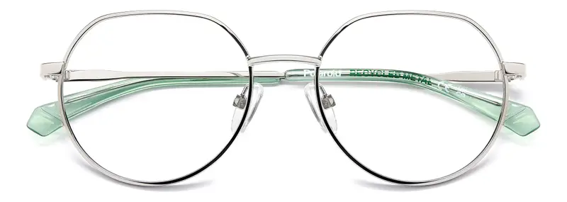 Polaroid Junior PLD D839 010 Montature da vista Metallo Palladio Rotonda Normale miniatura 2