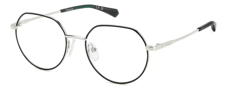 Polaroid Junior PLD D839 84J Montature da vista Metallo Palladio  Rotonda Normale