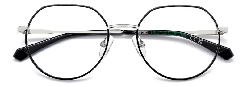 Polaroid Junior PLD D839 84J Montature da vista Metallo Palladio Rotonda Normale miniatura 2