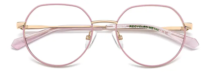 Polaroid Junior PLD D839 EYR Montature da vista Metallo Oro Rotonda Normale miniatura 2