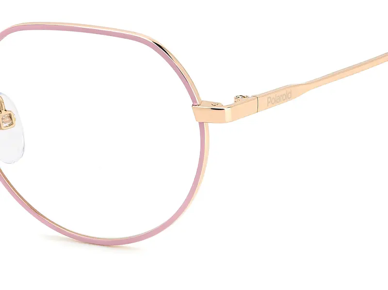 Polaroid Junior PLD D839 EYR Montature da vista Metallo Oro Rotonda Normale miniatura 3