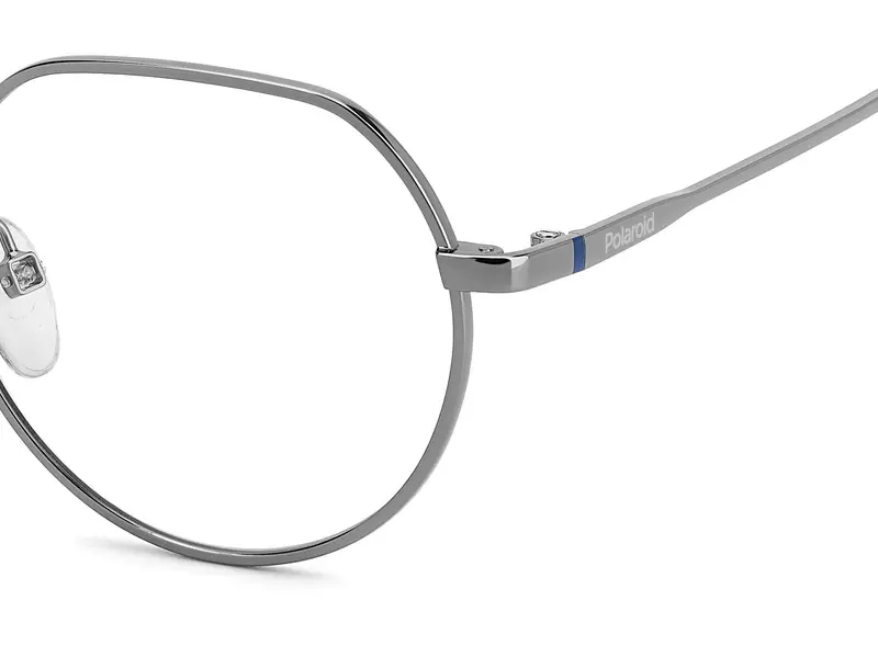 Polaroid Junior PLD D839 KJ1 Montature da vista Metallo Rutenio Rotonda Normale miniatura 3