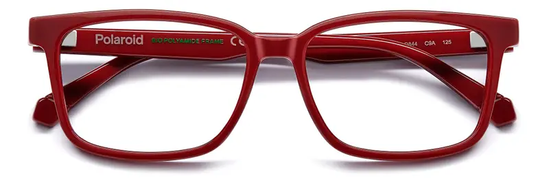 Polaroid Junior PLD D844 C9A Montature da vista Eco-poliammide Rosso Squadrata Normale miniatura 2