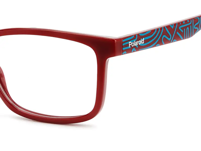 Polaroid Junior PLD D844 C9A Montature da vista Eco-poliammide Rosso Squadrata Normale miniatura 3