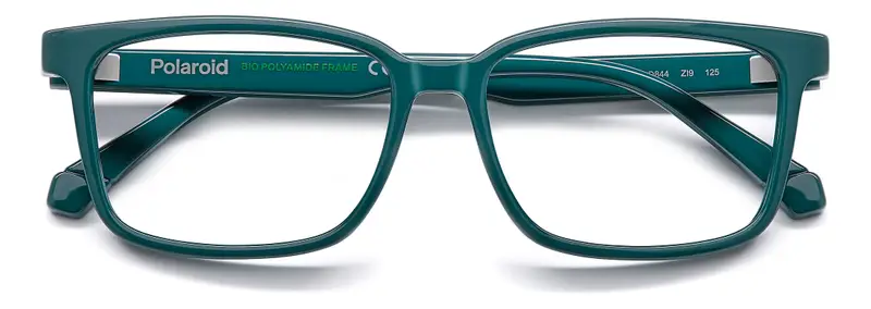 Polaroid Junior PLD D844 ZI9 Montature da vista Eco-poliammide Verde Squadrata Normale miniatura 2