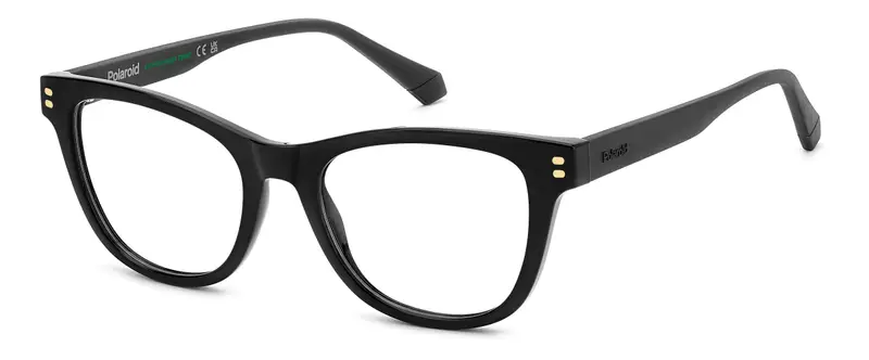 Junior PLD D848 807 Montature da vista Eco-poliammide Nero Cat Eye Normale