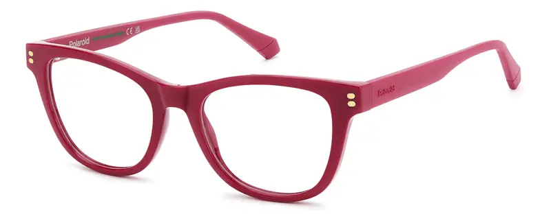 Junior PLD D848 8CQ Montature da vista Eco-poliammide Rosso Cat Eye Normale