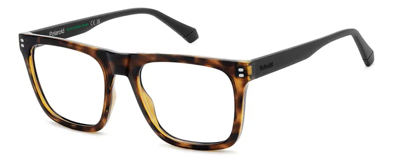Junior PLD D849 086 Montature da vista Eco-poliammide Havana Squadrata Normale