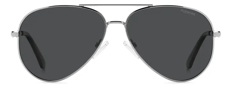 Junior Polaroid PLD 8073/S GUA/M9 Occhiali da sole Metallo Rutenio Grigio Pilot Polarizzata miniatura 2