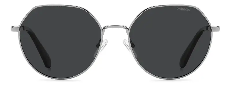 Junior Polaroid PLD 8074/S 6LB/M9 Occhiali da sole Metallo Rutenio Grigio Rotonda Polarizzata miniatura 2