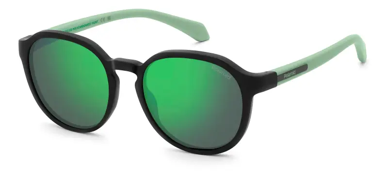 Junior Polaroid PLD 8078/S 003/5Z Occhiali da sole Policarbonato Nero Grigio Pantos Polarizzata Specchiato