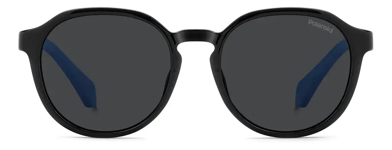 Junior Polaroid PLD 8078/S 807/M9 Occhiali da sole Policarbonato Nero Grigio Pantos Polarizzata miniatura 2