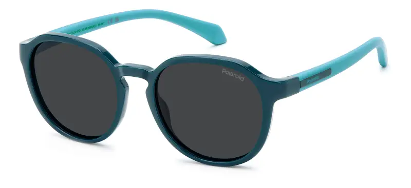 Junior Polaroid PLD 8078/S ZI9/M9 Occhiali da sole Policarbonato Verde Grigio Pantos Polarizzata
