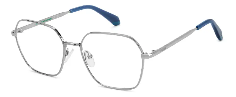 Junior Polaroid PLD D850 6LB Montature da vista Metallo Rutenio Squadrata Normale