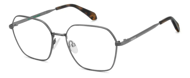 Junior Polaroid PLD D850 R80 Montature da vista Metallo Rutenio Squadrata Normale