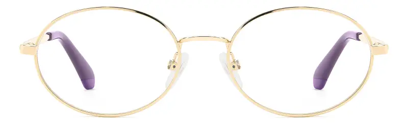 Junior Polaroid PLD D851 J5G Montature da vista Metallo Oro Rotonda Normale miniatura 2