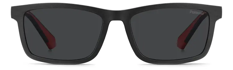 Junior Polaroid PLD D854/C 0Z3/M9 Montature da vista Eco-poliammide Rosso Grigio Squadrata Polarizzata miniatura 2