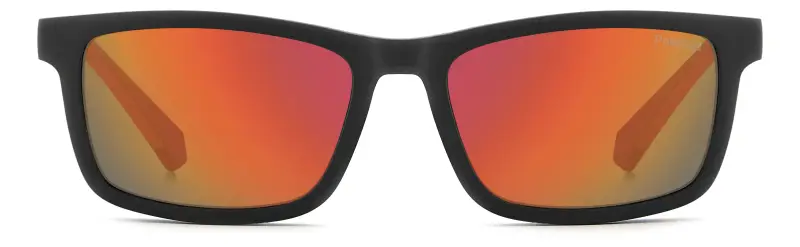 Junior Polaroid PLD D854/C RC2/OZ Montature da vista Eco-poliammide Nero Rosso Squadrata Polarizzata Multistrato miniatura 2