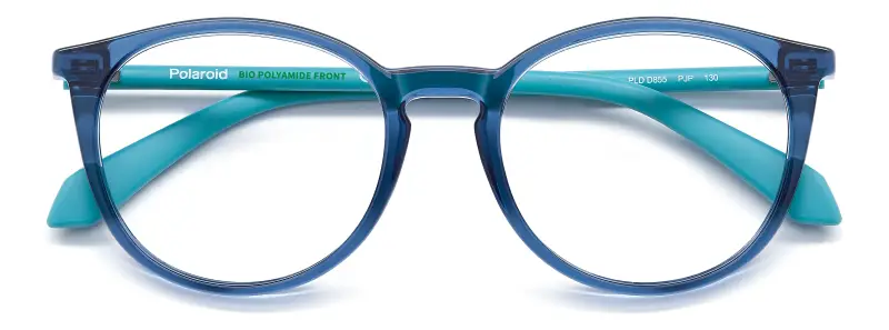 Junior Polaroid PLD D855 PJP Montature da vista Eco-poliammide Blu Pantos Normale miniatura 3