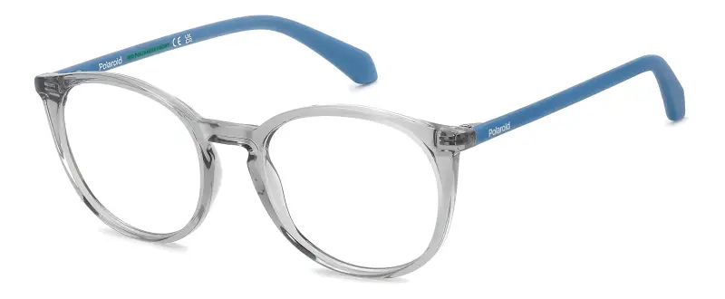 Junior Polaroid PLD D855 YB7 Montature da vista Eco-poliammide Argento Pantos Normale