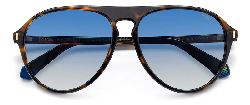 Polaroid PLD 6225/S 086/Z7 Occhiali da sole Blu Sfumato miniatura 2