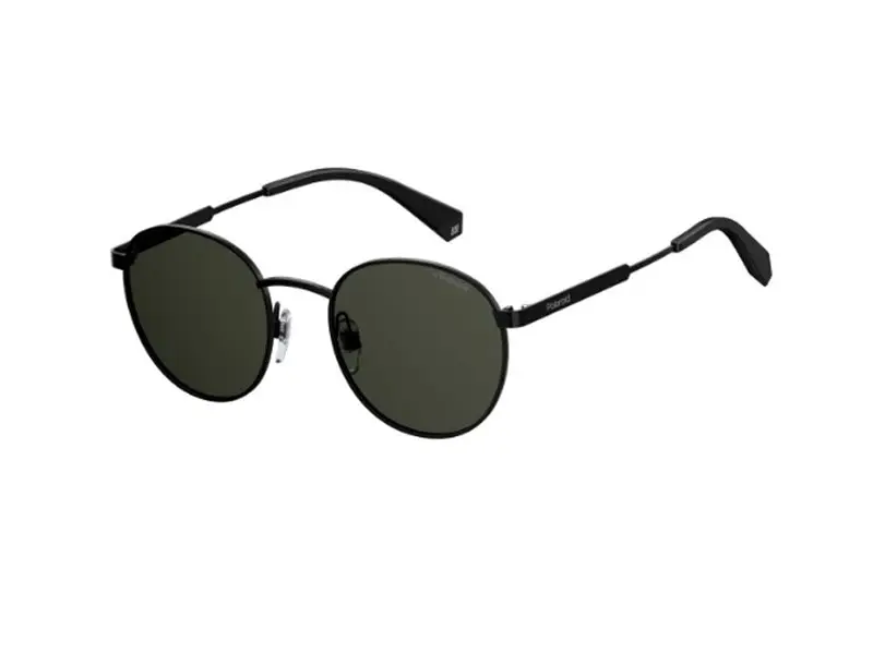 Polaroid Unisex PLD 2053/S 807/M9 Occhiali da sole Metallo Nero  Rotonda Polarizzata