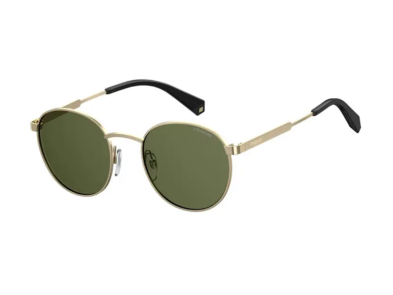 Polaroid Unisex PLD 2053/S PEF/UC Occhiali da sole Metallo Oro  Rotonda Polarizzata
