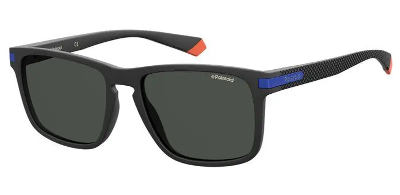 Polaroid Unisex PLD 2088/S 0VK/M9 Occhiali da sole Plastica Nero Grigio Squadrata