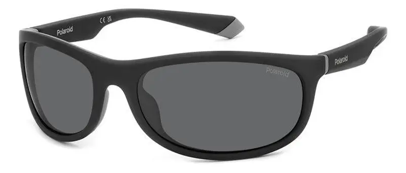 Polaroid Unisex PLD 2154/S O6W/M9 Occhiali da sole Gomma Nero Grigio Avvolgente Polarizzata