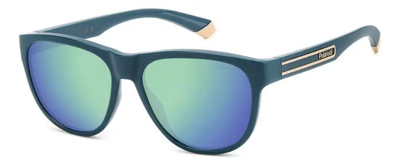Polaroid Unisex PLD 2156/S ZI9/5Z Occhiali da sole Policarbonato Verde  Farfalla Polarizzata Specchiato