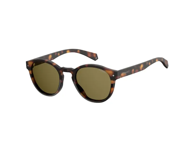 Polaroid Unisex PLD 6042/S 086/SP Occhiali da sole Plastica Havana Marrone Pantos Polarizzata