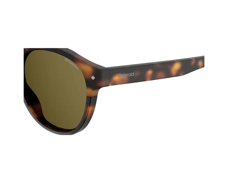 Polaroid Unisex PLD 6042/S 086/SP Occhiali da sole Plastica Havana Marrone Pantos Polarizzata miniatura 2