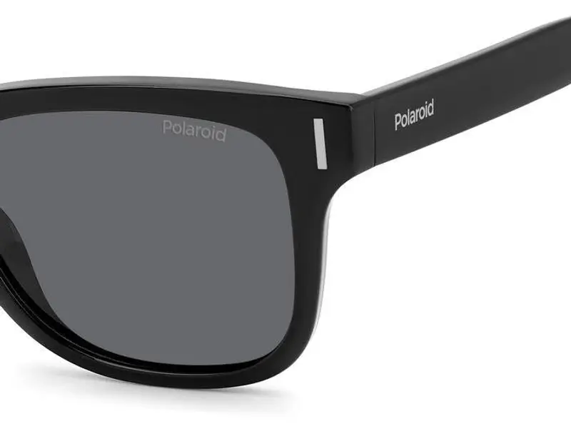 Polaroid Unisex PLD 6206/S 807/M9 Occhiali da sole Policarbonato Nero Grigio Squadrata Polarizzata miniatura 2