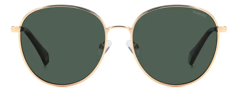 Unisex PLD 6215/S/XN DDB/UC Occhiali da sole Metallo Oro Verde Pantos Polarizzata miniatura 2