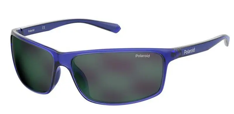 Polaroid Unisex PLD 7036/S PJP/5Z Occhiali da sole Plastica Blu Azzurro Squadrata